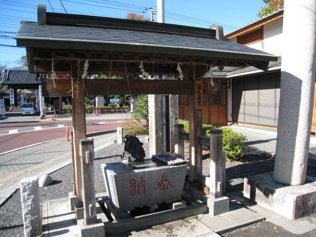 日枝神社　手水舎