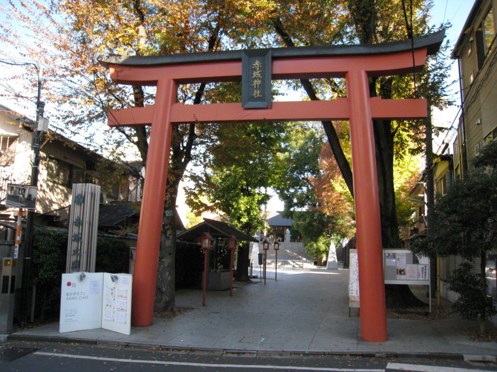 牛込総鎮守 赤城神社　鳥居