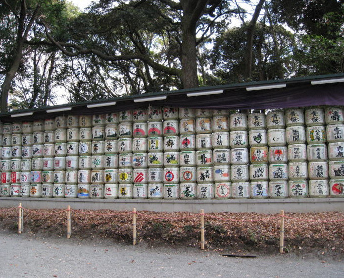 明治神宮 日本酒樽
