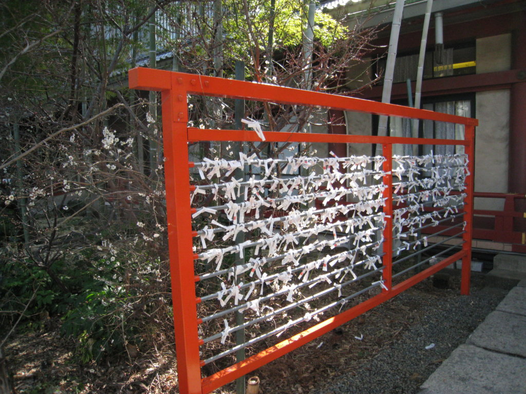 山王日枝神社 おみくじ結び場