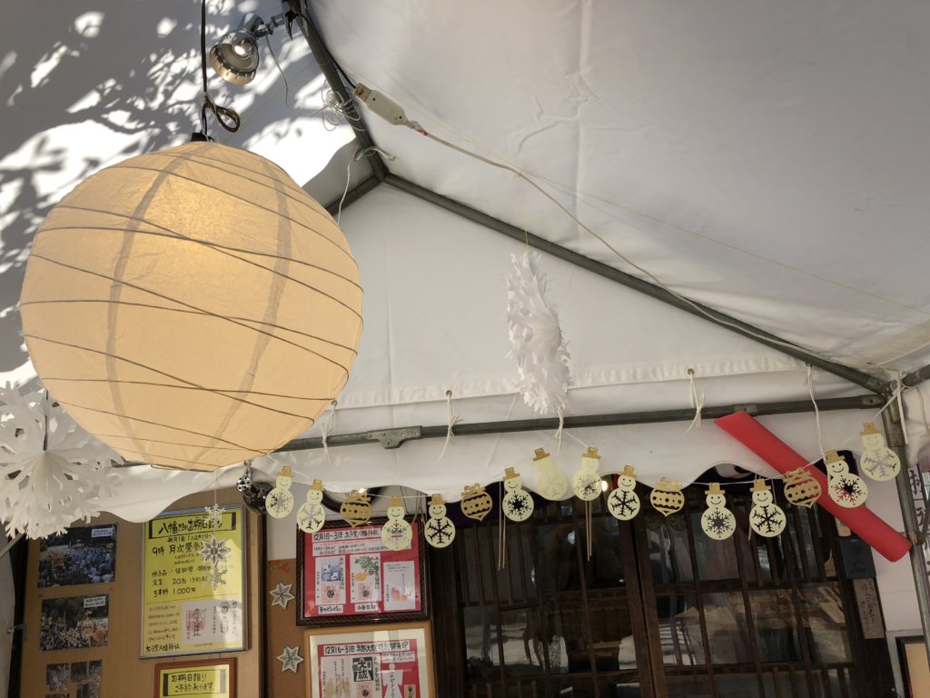 太子堂八幡神社 雪だるま