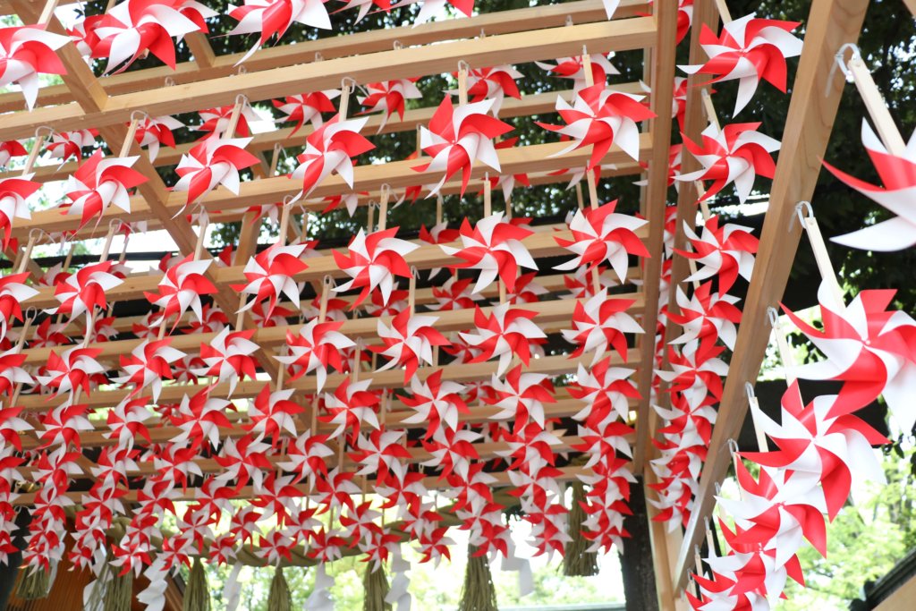 川越氷川神社 風車