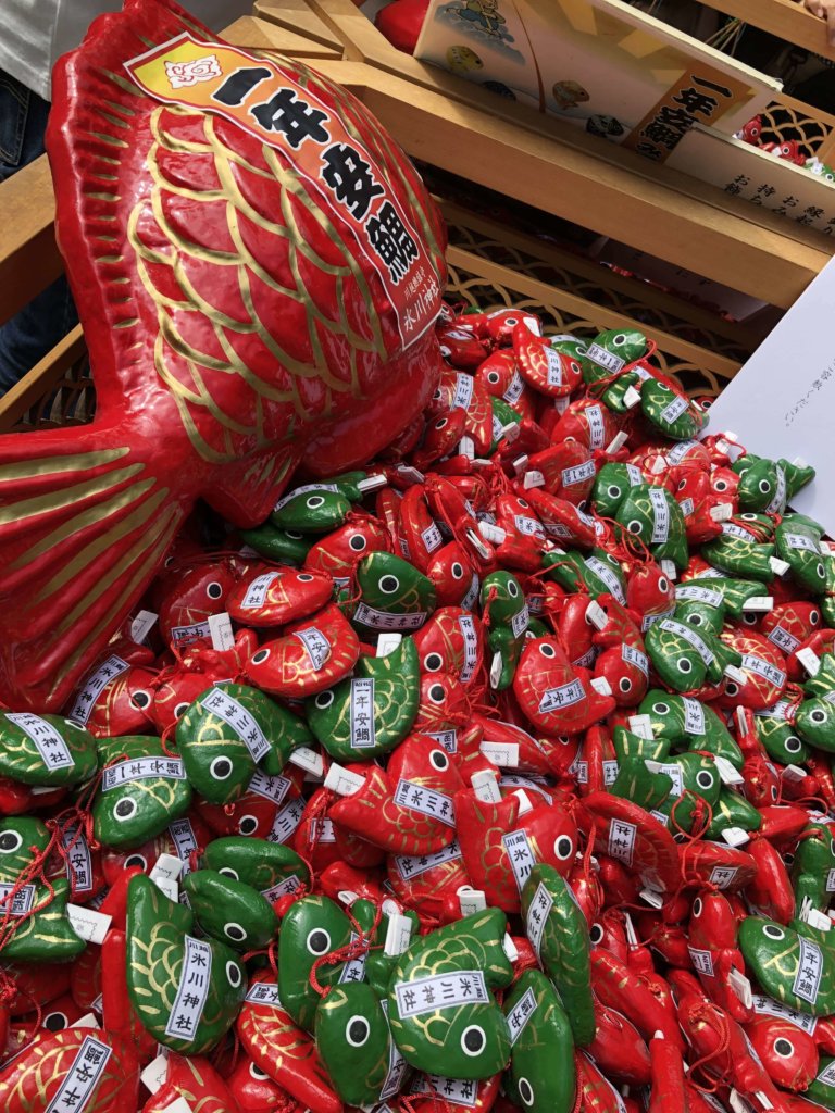 川越氷川神社 鯛みくじ