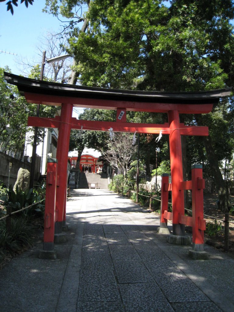 自由が丘熊野神社 鳥居